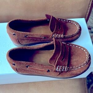 Zara boys suede penny loafers